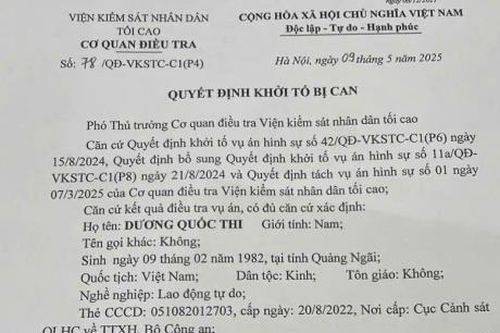 Trưởng Ban quản trị chung cư từng phá tài sản của trường mầm non ở Đà Nẵng bị khởi tố về tội môi giới hối lộ