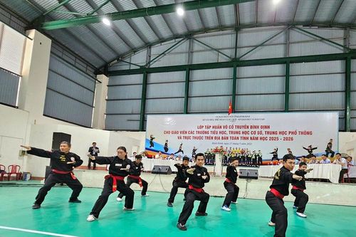 Gần 1.000 giáo viên tập huấn võ cổ truyền