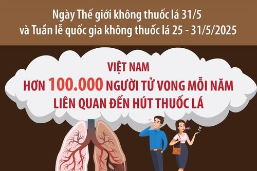 Việt Nam có trên 100.000 người tử vong mỗi năm liên quan đến hút thuốc lá