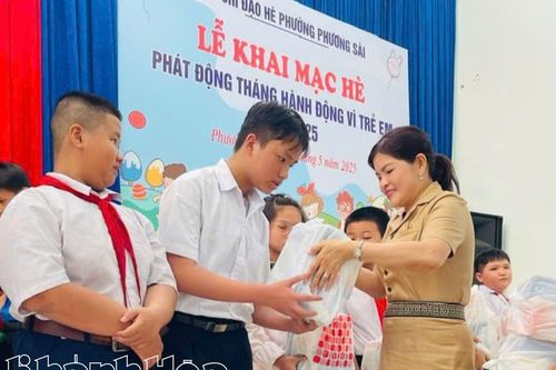 Ban Chỉ đạo hoạt động hè phường Phương Sài khai mạc hè 2025
