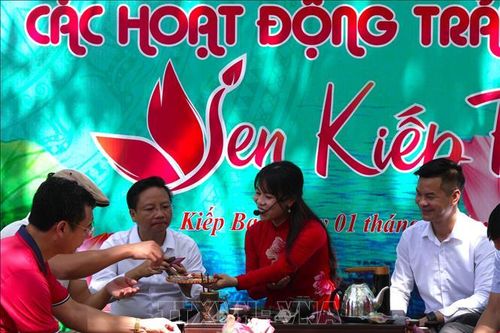 Lan tỏa nét văn hóa 'Trà sen Kiếp Bạc'
