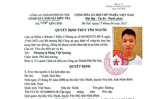 Công an Hà Nội truy tìm đối tượng liên quan vụ gây rối trật tự công cộng
