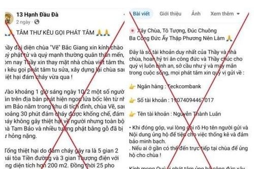 Cảnh báo khẩn chiêu lừa đảo tinh vi lợi dụng lòng tin phật tử đang bùng phát