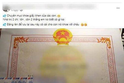 Cẩn trọng khi chia sẻ thành tích học tập của con trên mạng