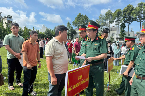 Hoàn thành tốt kiểm tra động viên quân nhân dự bị cho Bệnh viện dự bị động viên 175