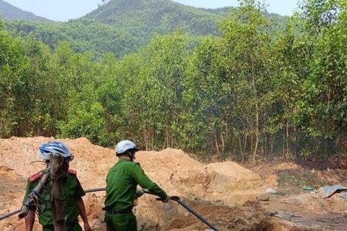 Huyện Phú Ninh tổ chức 31 lượt truy quét khai thác vàng trái phép