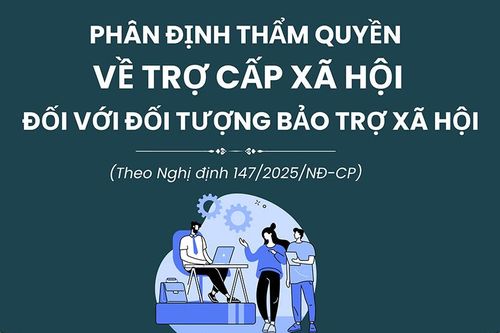 (Infographic) Phân định thẩm quyền về trợ cấp xã hội đối với đối tượng bảo trợ xã hội