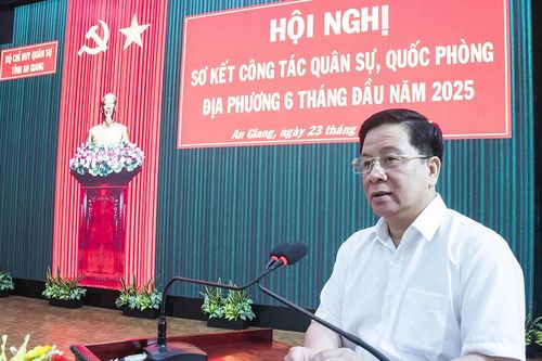 Sơ kết công tác quân sự, quốc phòng địa phương 6 tháng đầu năm 2025