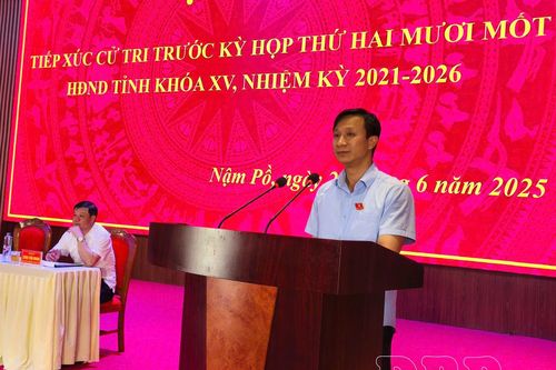 Đại biểu HĐND tỉnh tiếp xúc cử tri Nậm Pồ