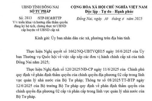 Hướng dẫn một số điểm mới về công tác hộ tịch, chứng thực từ UBND cấp huyện về UBND cấp xã