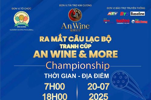 Giải đấu pickleball Tranh cúp An Wine & More Championship 2025 nơi kết nối và phụng sự