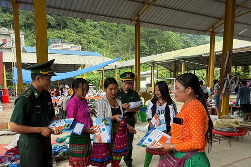 Đồn Biên phòng Sơn Vĩ tuyên truyền về phòng, chống tội phạm mua bán người
