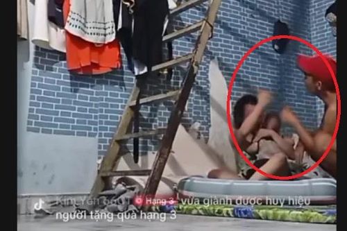 'Trung cá chép' livestream cảnh đánh cô gái đang ôm con nhỏ gây xôn xao