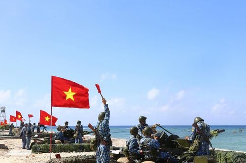 Bộ đội Hải quân hướng về Đại hội đại biểu Đảng bộ Quân chủng Hải quân lần thứ XIV