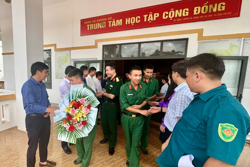 Trung đoàn 841 (Bộ CHQS tỉnh Hà Tĩnh) hoàn thành nhiệm vụ công tác dân vận tại xã Hương Đô