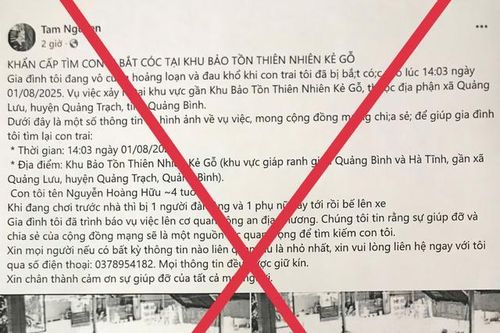 Giả mạo thông tin bắt cóc trẻ em để lừa đảo, kêu gọi tiền từ thiện