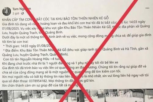 Tái diễn thủ đoạn tung tin bắt cóc trẻ em để kêu gọi từ thiện hòng chiếm đoạt tài sản