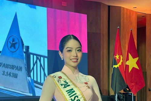 Hoa hậu Thanh Thủy dự lễ kỷ niệm 50 năm thiết lập quan hệ ngoại giao Việt Nam - Angola