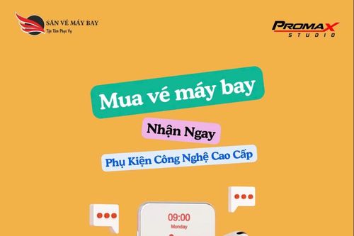 Đặt vé máy bay - Tặng ngay phụ kiện công nghệ cao cấp Promax