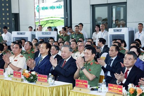 Tổng Bí thư dự lễ khánh thành công trình trụ sở Bộ Công an