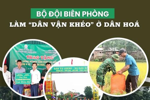 Bộ đội Biên phòng làm 'Dân vận khéo' ở Dân Hóa