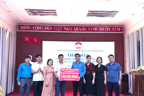 Công ty Trà bí đao hạt chia Hàn Quốc ủng hộ 100 triệu đồng khắc phục hậu quả thiên tai