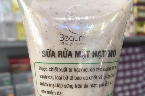 Thu hồi sữa rửa mặt hạt mơ Episode BM Beaumore