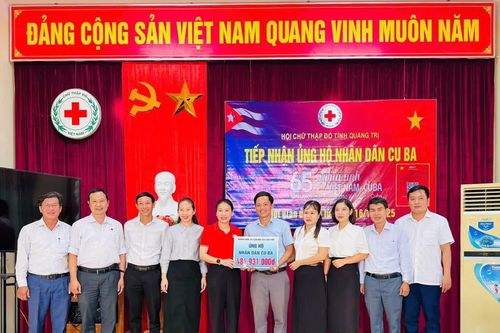 Quảng Trị dẫn đầu cả nước về số tiền ủng hộ Nhân dân Cuba