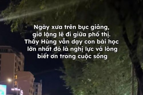 Học trò xúc động khi gặp thầy giáo nhặt ve chai mưu sinh ở Cần Thơ