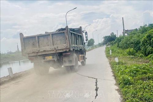 Xuất hiện tình trạng lún, nứt đê sông Nhuệ, sông Duy Tiên