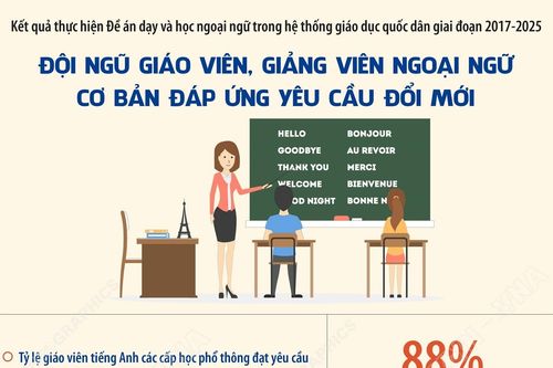 Đội ngũ giáo viên, giảng viên ngoại ngữ cơ bản đáp ứng yêu cầu đổi mới