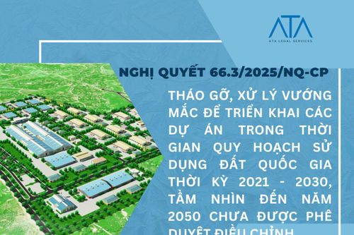 Nghị quyết 66.3: Tháo gỡ vướng mắc dự án trong thời gian quy hoạch sử dụng đất quốc gia