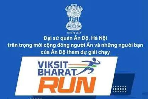 Giải chạy Viksit Bharat lần đầu được tổ chức tại Hà Nội