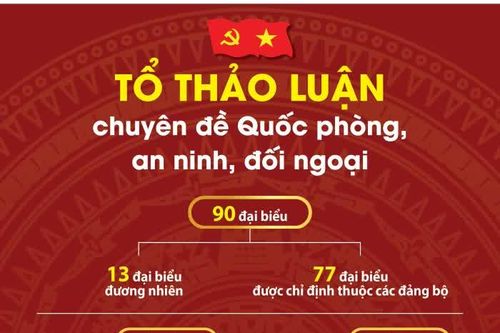 [Infographic] Tổ Thảo luận số 4 về chuyên đề Quốc phòng, an ninh, đối ngoại