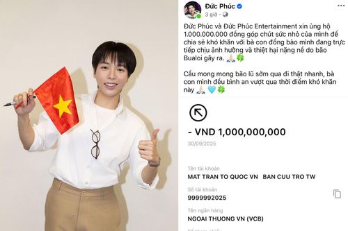 Dàn sao Việt ủng hộ đồng bào chịu ảnh hưởng bởi bão số 10