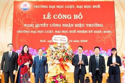 PGS.TS. Đoàn Đức Lương giữ chức Hiệu trưởng Trường Đại học Luật, nhiệm kỳ 2025 - 2030