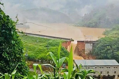 Vị trí đập bị vỡ tại thủy điện Bắc Khê 1 vẫn giữ ổn định, chưa bị xâm lấn