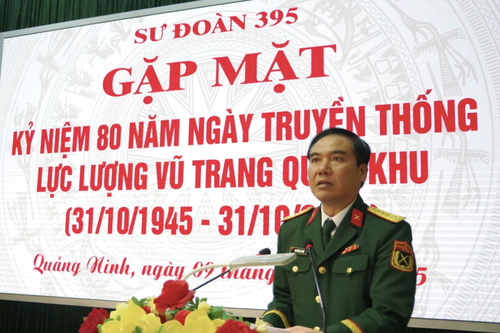Sư đoàn 395 gặp mặt kỷ niệm 80 năm Ngày truyền thống LLVT Quân khu 3