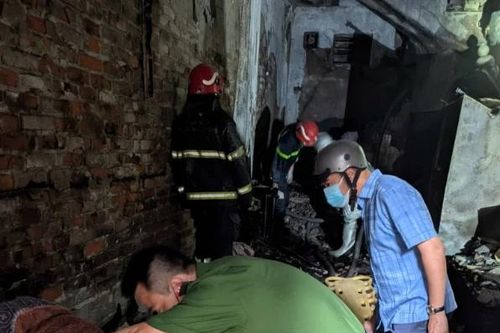 Hiện trường vụ cháy nhà ở phố Kim Hoa, 5 người tử vong