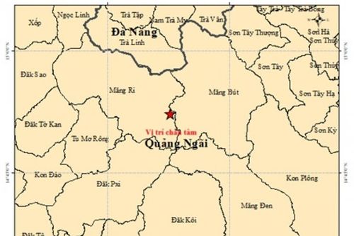 Quảng Ngãi: 8 trận động đất liên tiếp tại xã Măng Bút và Măng Ri