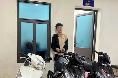Nam thanh niên Hải Phòng trộm hàng loạt xe máy
