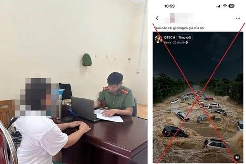 Xử lý người phụ nữ đăng video AI giả lũ lụt ở Cao Bằng