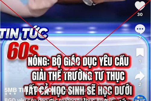 Bộ GD&ĐT cảnh báo tin sai sự thật về giải thể cơ sở giáo dục ngoài công lập