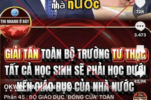Bộ Giáo dục và Đào tạo bác tin 'đóng cửa trường ngoài công lập'