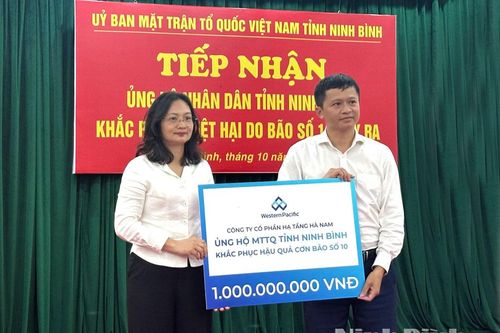 Ủy ban MTTQ Việt Nam tỉnh tiếp nhận ủng hộ, hỗ trợ Nhân dân khắc phục thiệt hại do bão số 10