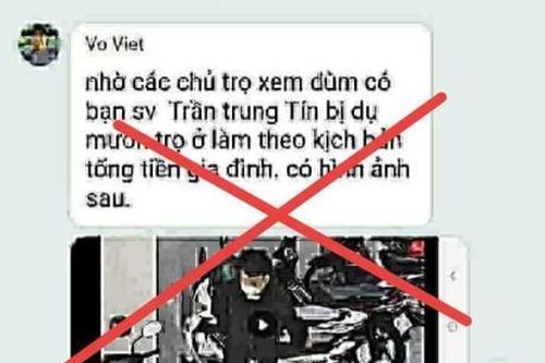 Thông tin sinh viên ở Đà Nẵng bị bắt cóc là sai sự thật