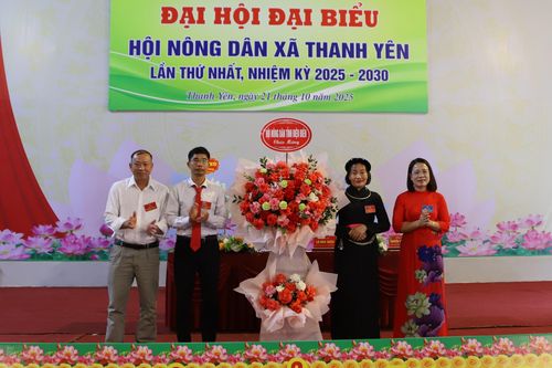 Hội Nông dân xã Thanh Yên đại hội đại biểu lần thứ I, nhiệm kỳ 2025 - 2030