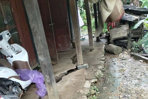 Thái Nguyên: Nguy cơ sạt lở đất đá đe dọa người dân ở xã Phúc Lộc