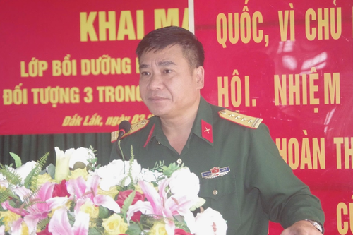 Bộ CHQS tỉnh Đắk Lắk bồi dưỡng kiến thức dân tộc cho cán bộ năm 2025