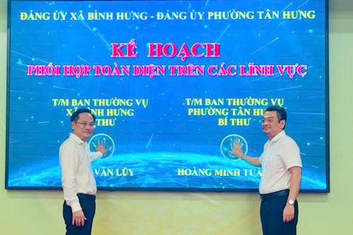 Xã Bình Hưng (TPHCM): Ký kết quy chế phối hợp với các địa bàn giáp ranh